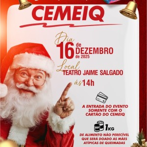 CEMEIQ promoverá Natal Solidário nesta terça-feira (16) no Teatro Jaime Salgado