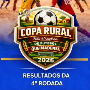 Copa Rural de Futebol Queimadense 2026: 4ª rodada tem goleada e 3 equipes já classificadas para as Quartas de Finais